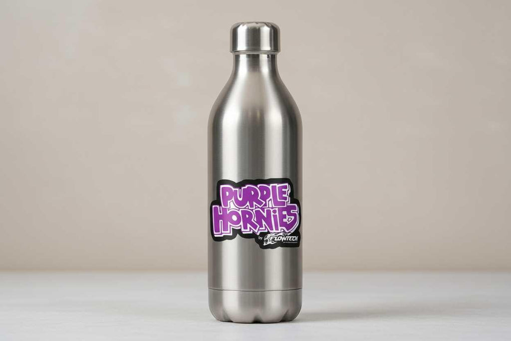Purple and Black Retro Exhaust Vinyl Decal