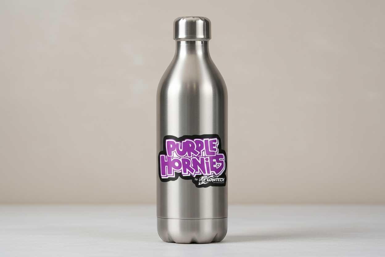 Purple and Black Retro Exhaust Vinyl Decal