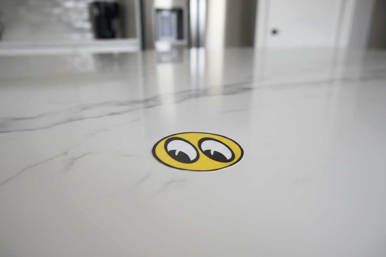 Yellow and Black HotRod Sticker: 2x2 Waterproof Vinyl Decal