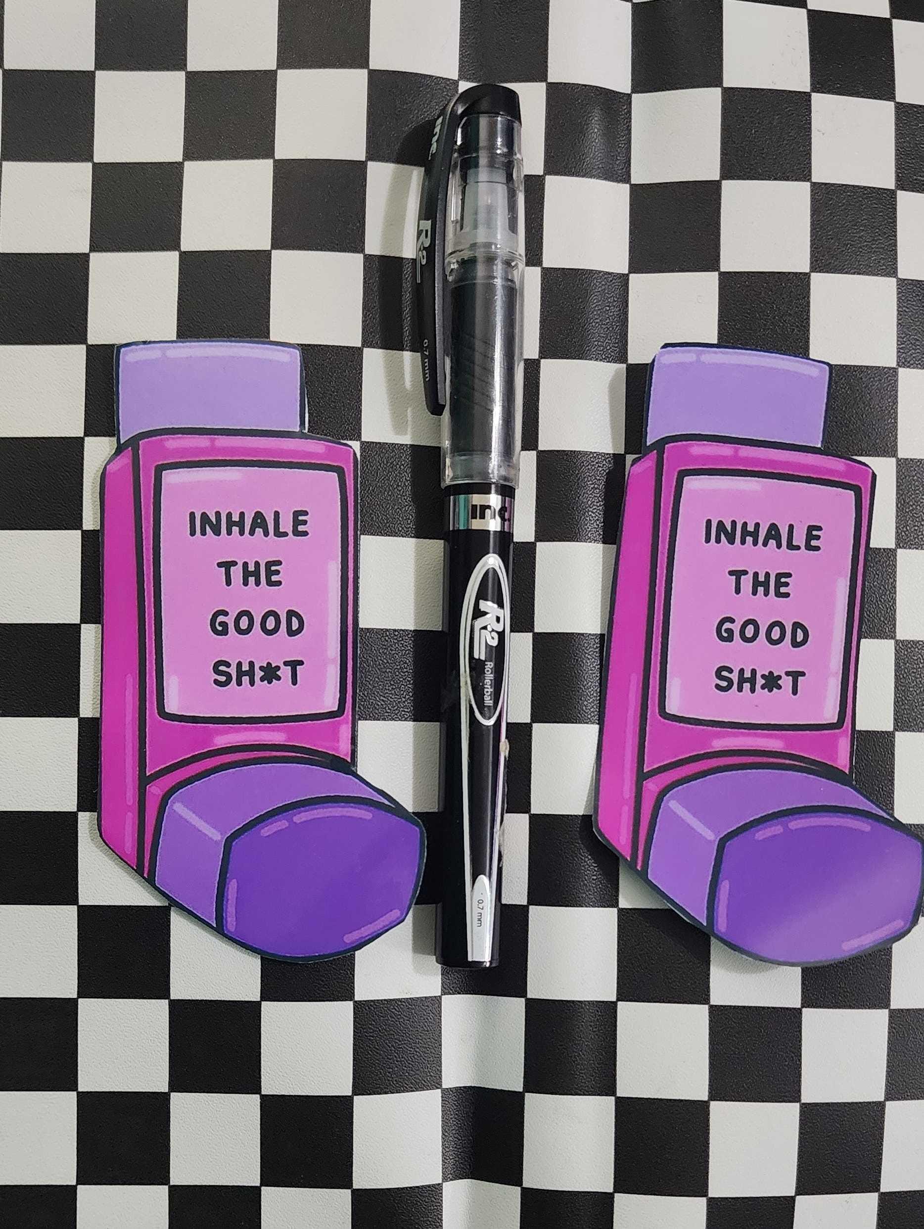 Inhale the Good Sht Exhale the Bullsht Sticker | Funny Anxiety Sticker | Mental Health Vinyl Decal | Self Care Gift | Sarcastic Affirmation