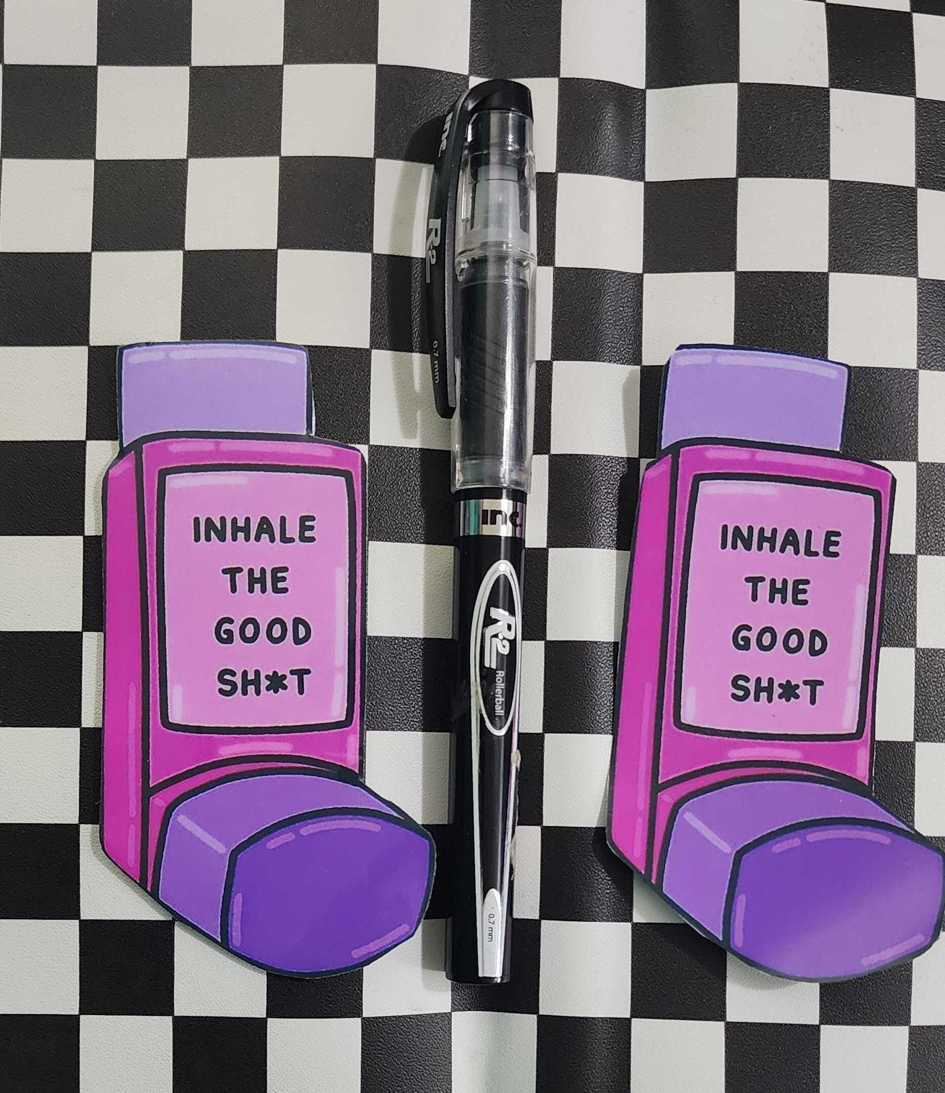 Inhale the Good Sht Exhale the Bullsht Sticker | Funny Anxiety Sticker | Mental Health Vinyl Decal | Self Care Gift | Sarcastic Affirmation