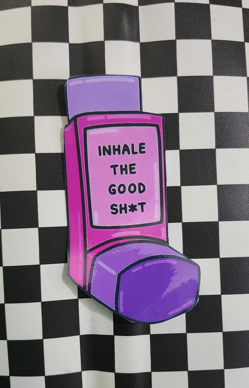 Inhale the Good Sht Exhale the Bullsht Sticker | Funny Anxiety Sticker | Mental Health Vinyl Decal | Self Care Gift | Sarcastic Affirmation