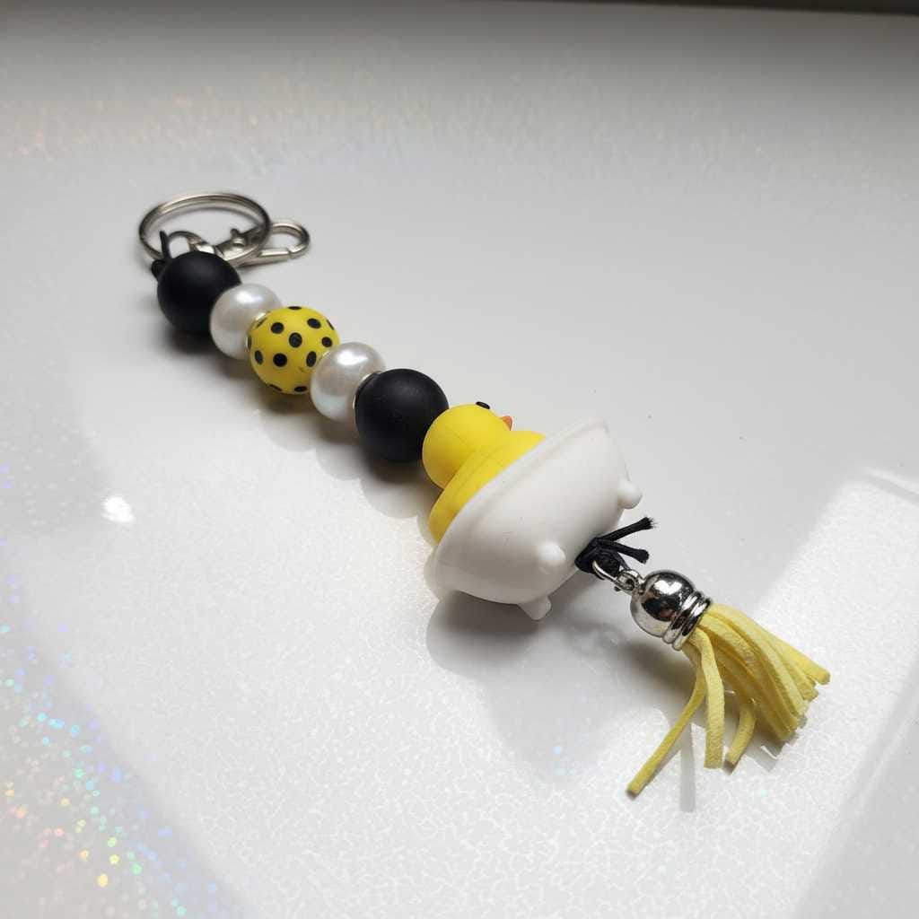 Handmade Rubber Ducky Keychain – Cute, Quirky & Full of Good Vibes