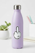 Vintage Cartoon Glove Middle Finger Vinyl Sticker, Retro White Glove Waterproof Decal, Funny Laptop Water Bottle Car Sticker