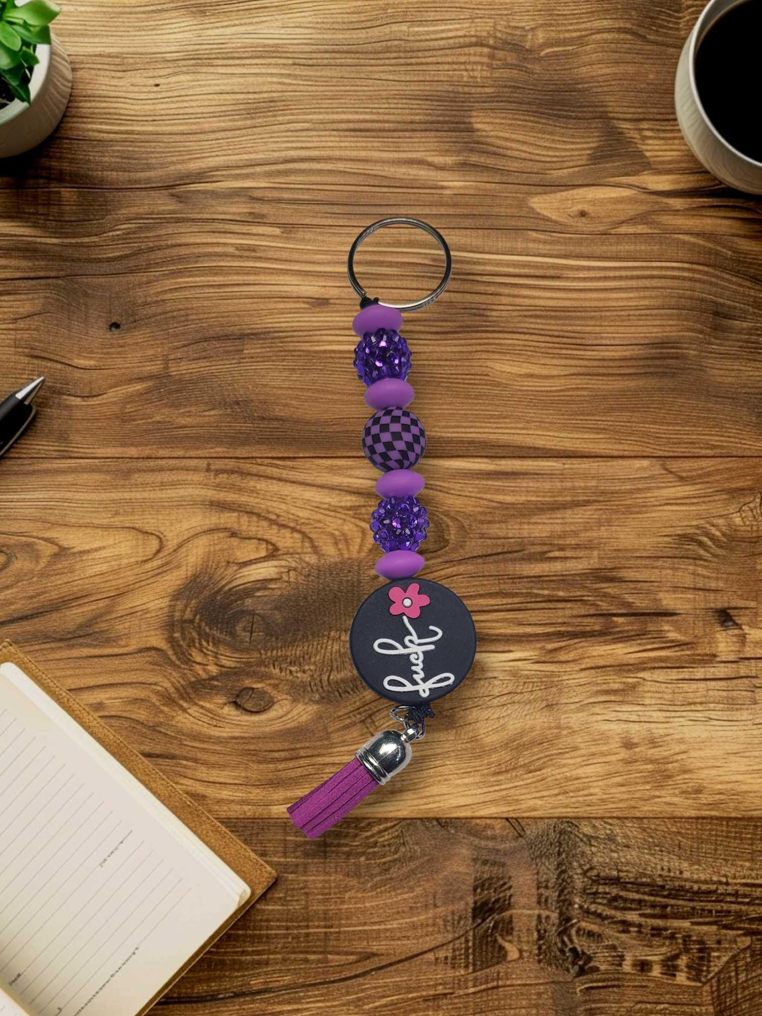 Funny Mom Beaded Keychain: Sassy HandmaAccessory