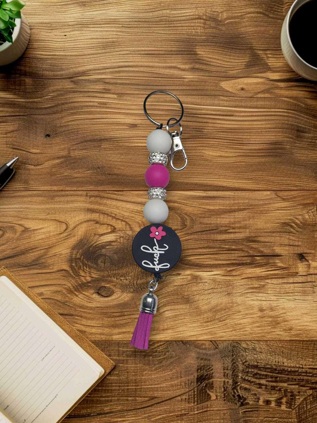 Funny Mom Beaded Keychain: Sassy HandmaAccessory