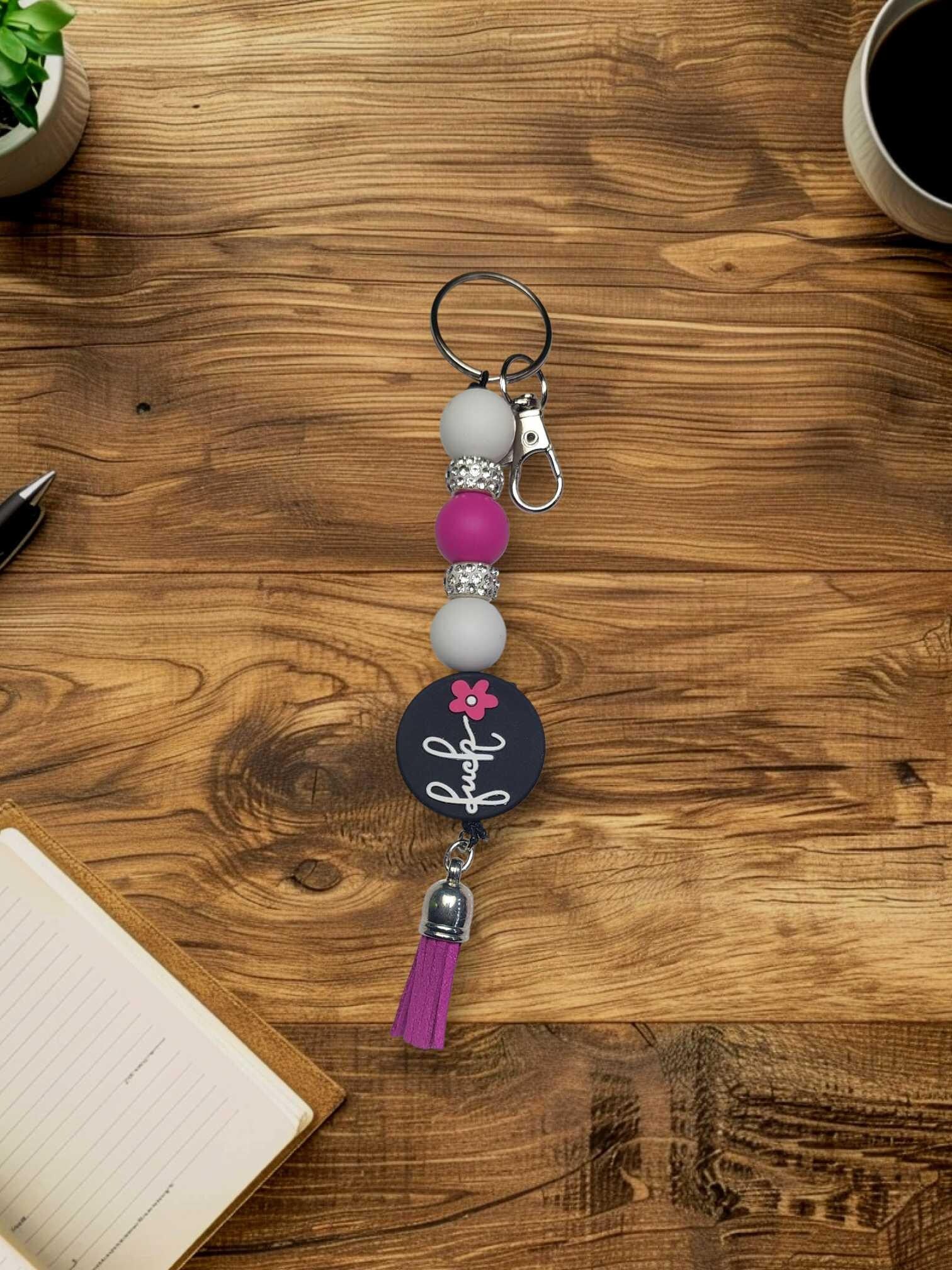 Funny Mom Beaded Keychain: Sassy HandmaAccessory