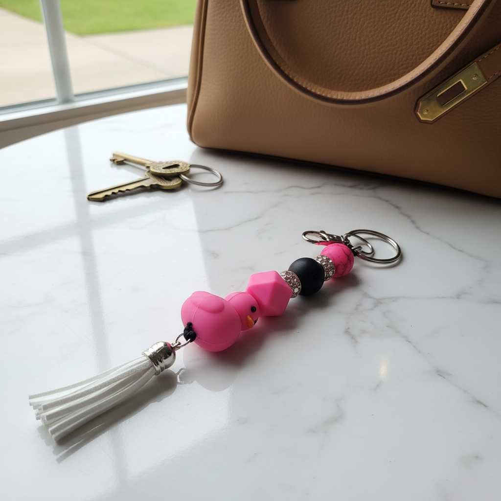 Handmade Rubber Ducky Keychain – Cute, Quirky & Full of Good Vibes