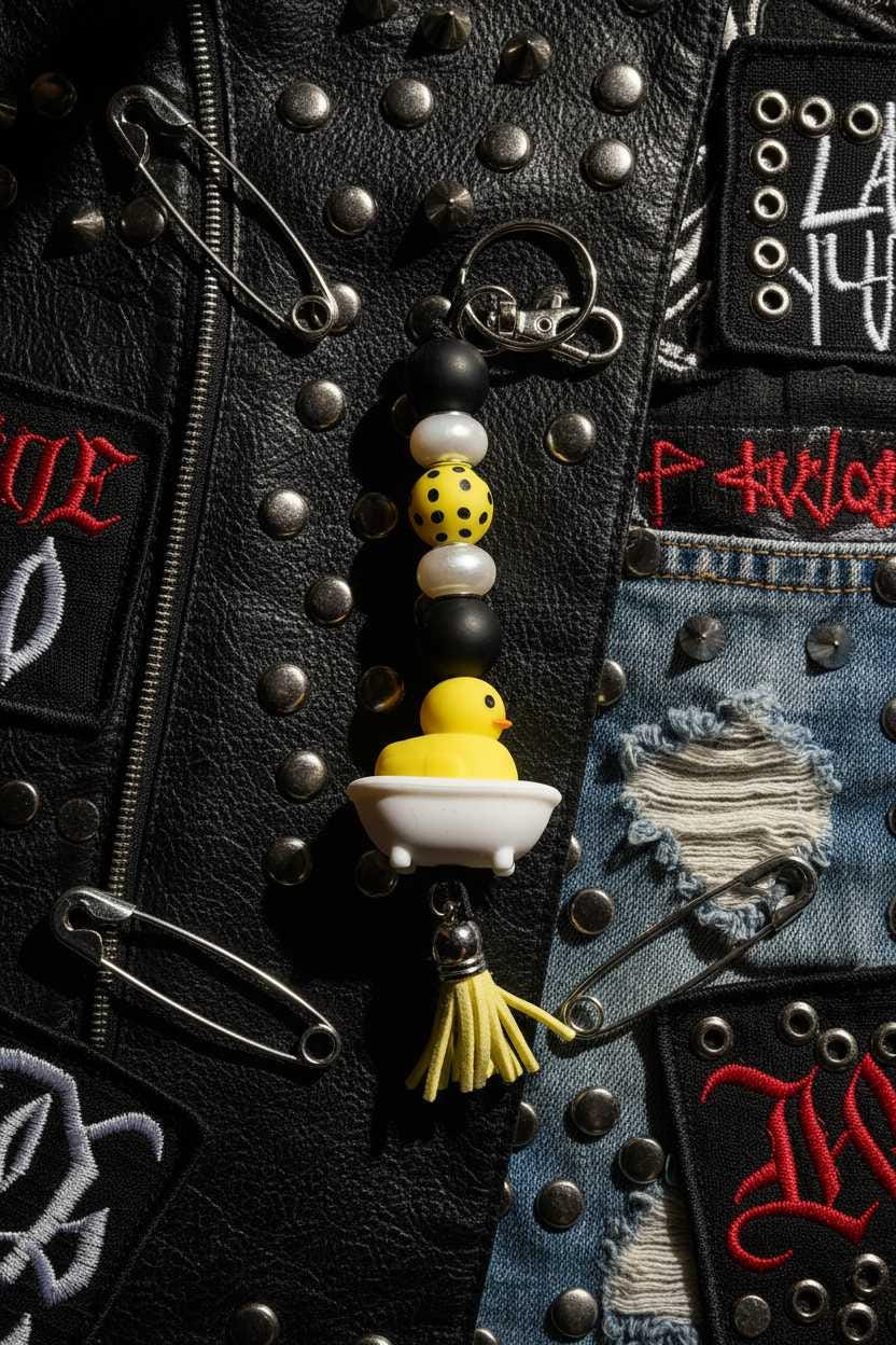 Handmade Rubber Ducky Keychain – Cute, Quirky & Full of Good Vibes
