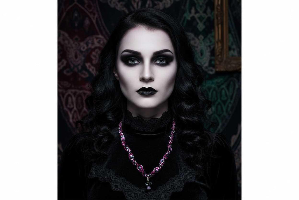 Handmade Hemp Necklace: Black Glass Mushroom Bead