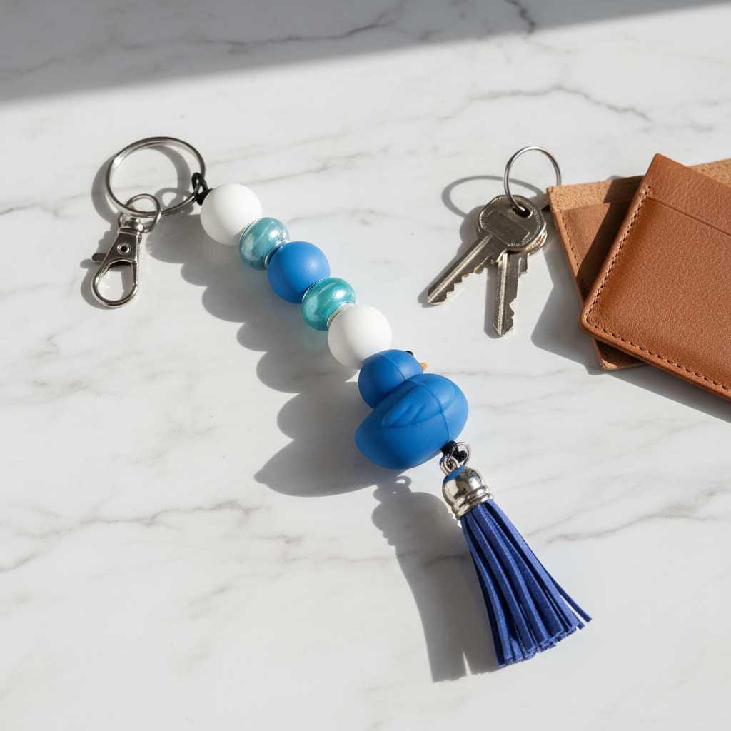 Handmade Rubber Ducky Keychain – Cute, Quirky & Full of Good Vibes