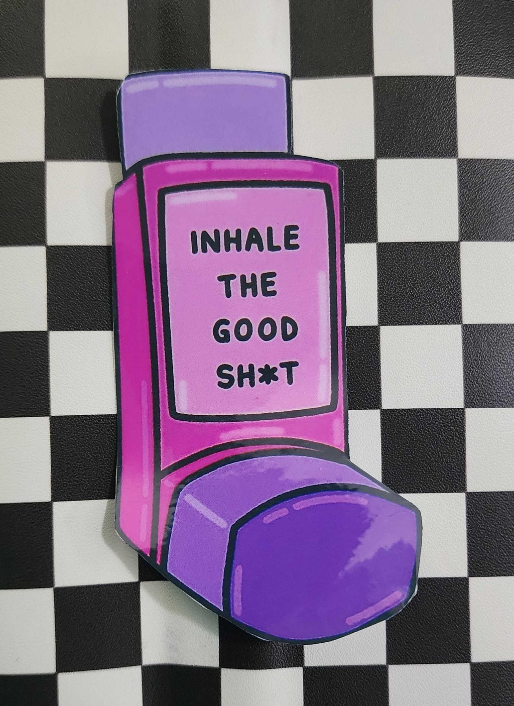 Inhale the Good Sht Exhale the Bullsht Sticker | Funny Anxiety Sticker | Mental Health Vinyl Decal | Self Care Gift | Sarcastic Affirmation
