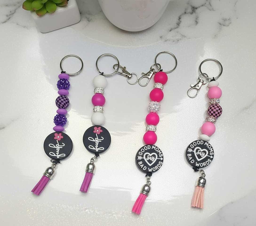 Funny Mom Beaded Keychain: Sassy HandmaAccessory