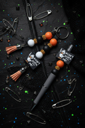 Handmade “Dont Duck With Me” Beaded Keychain, Pen, and Sticker Set |