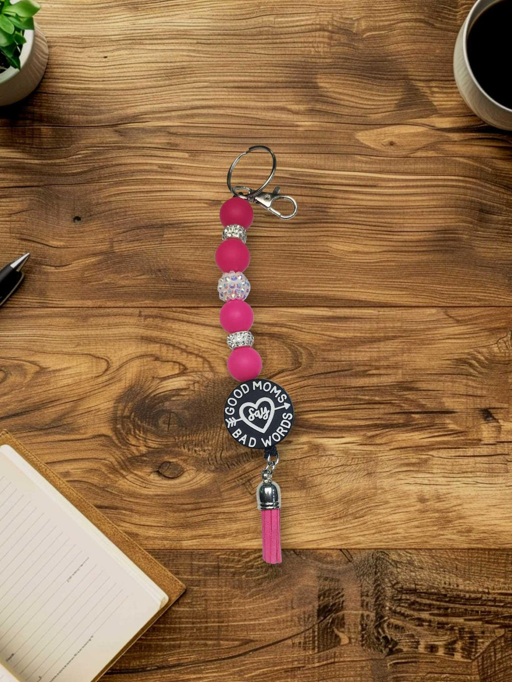Funny Mom Beaded Keychain: Sassy HandmaAccessory
