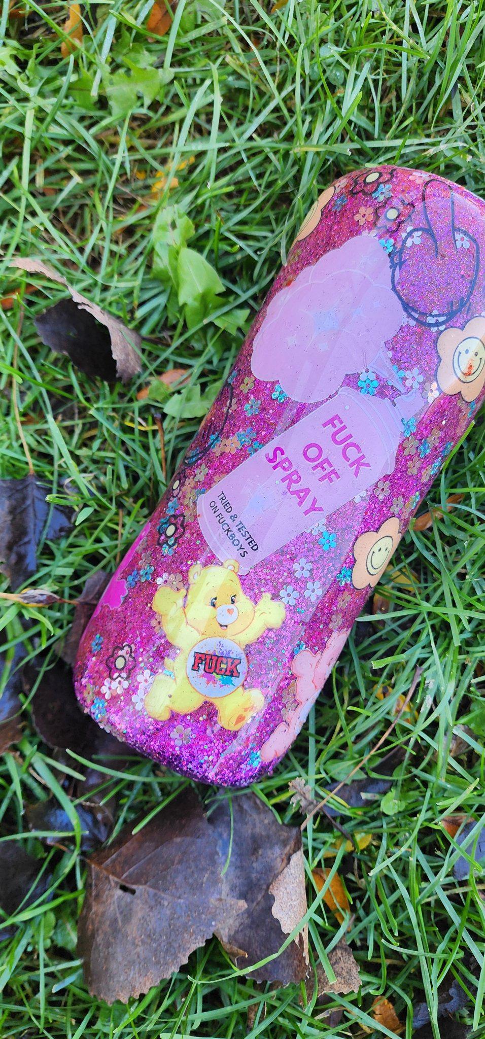Sassy Swear Bears Epoxy Tumbler | Insulated Stainless Steel Cup with Lid & Straw