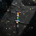 Beam Me Up, Bestie Beaded Keychain | Red & Orange UFO Bag Charm