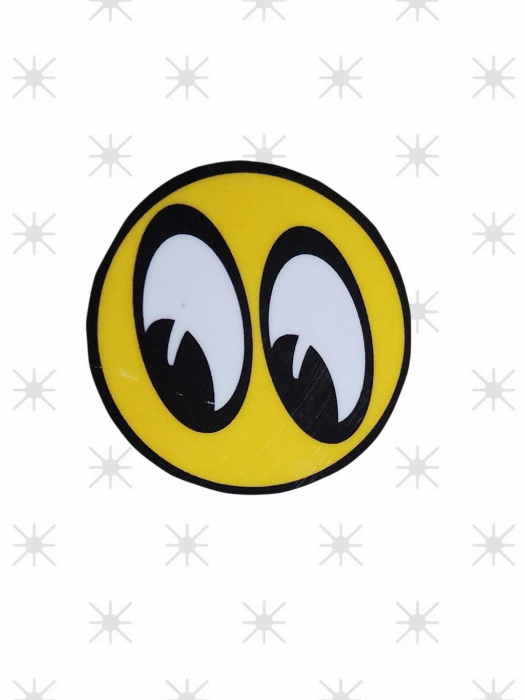 Yellow and Black HotRod Sticker: 2x2 Waterproof Vinyl Decal