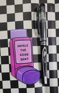 Inhale the Good Sht Exhale the Bullsht Sticker | Funny Anxiety Sticker | Mental Health Vinyl Decal | Self Care Gift | Sarcastic Affirmation
