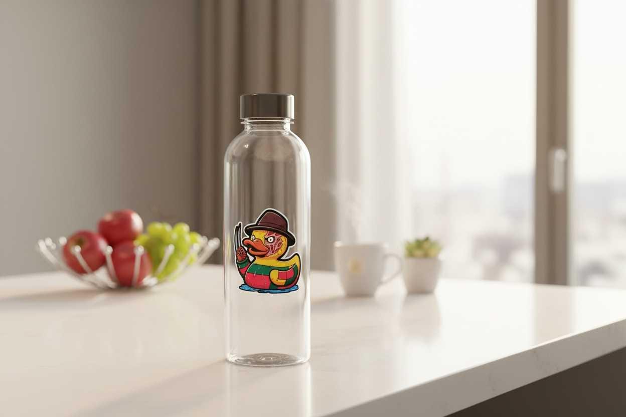 Horror Rubber Ducky Vinyl Sticker | Waterproof Creepy Cute Halloween Decal