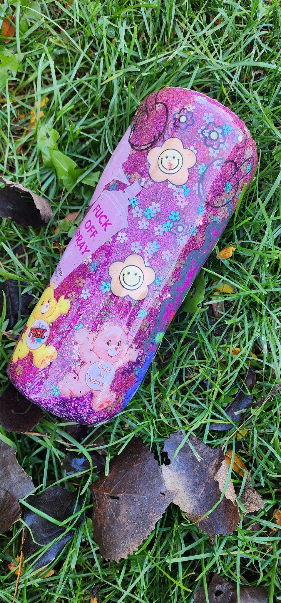 Sassy Swear Bears Epoxy Tumbler | Insulated Stainless Steel Cup with Lid & Straw