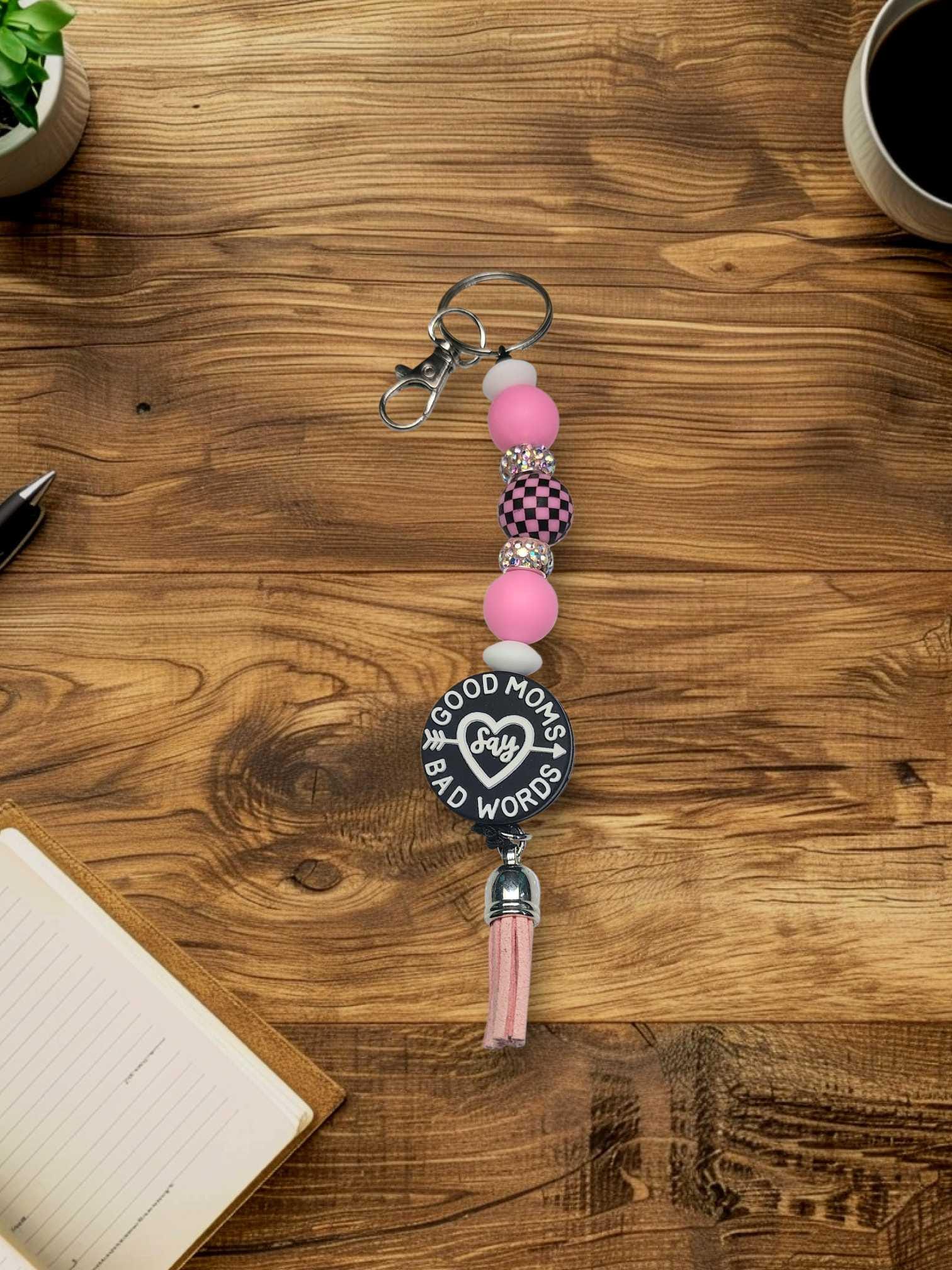 Funny Mom Beaded Keychain: Sassy HandmaAccessory