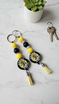 If I'm Too Much, Go Find Less – Yellow Skull Hand Keychain