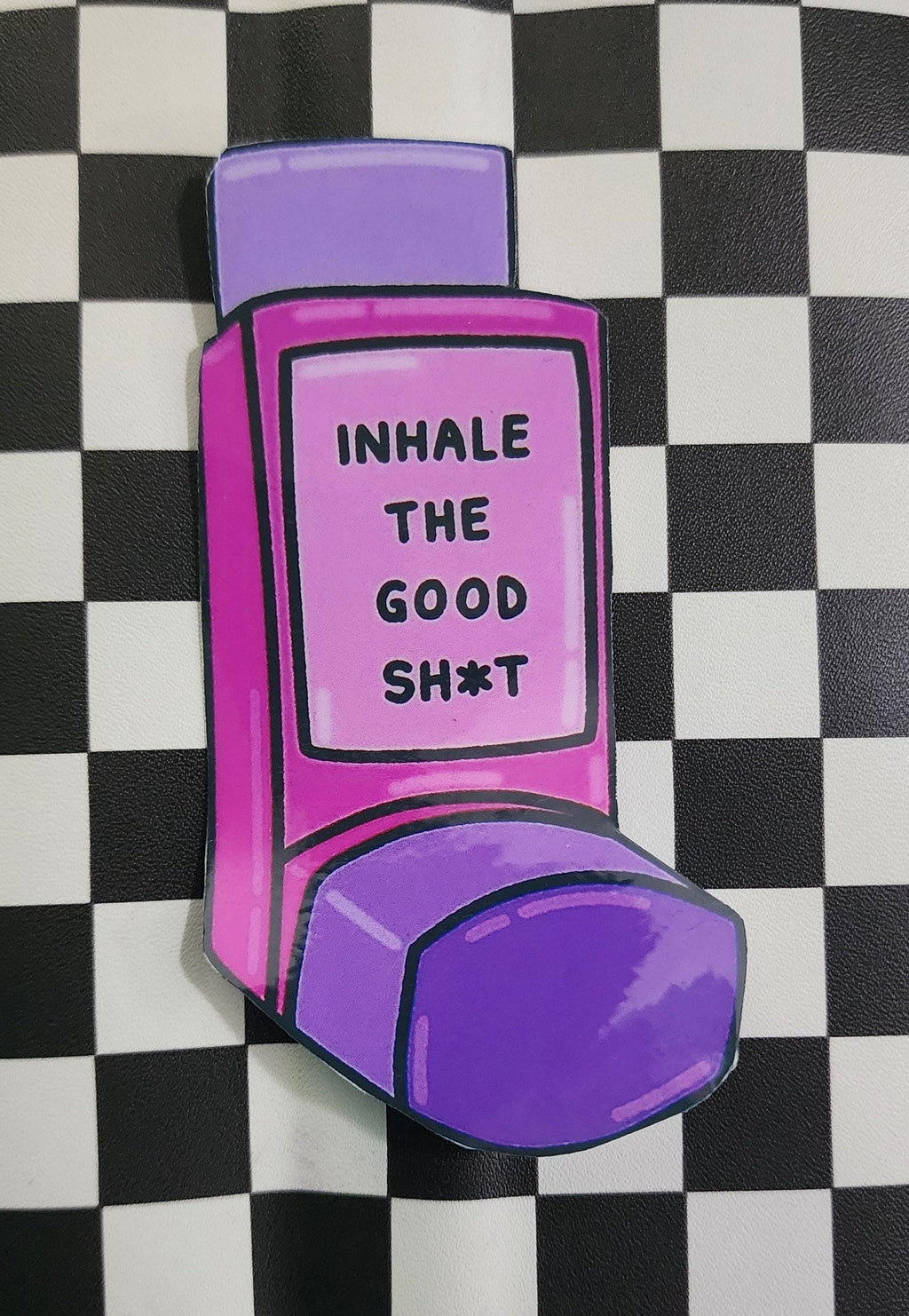 Inhale the Good Sht Exhale the Bullsht Sticker | Funny Anxiety Sticker | Mental Health Vinyl Decal | Self Care Gift | Sarcastic Affirmation