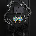 Lollipop Dangle Earrings | Handmade Candy Statement Earrings