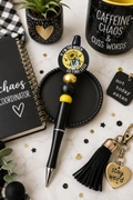 If I'm Too Much Go Find Less Beaded Pen | Funny Handmade Refillable Pen | Sassy Office Gift
