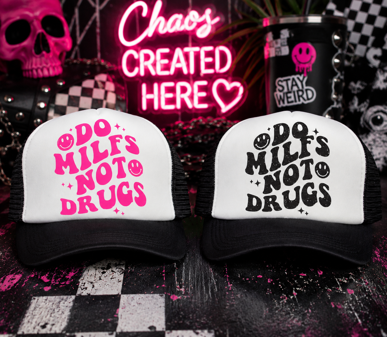 My Mistake, Your Gain! Funny Snapback Trucker Hats | Bachelorette & Bachelor Party Hats | Minor Imperfections Sale