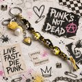 Yellow & White Hemp Keychain with Flower Beads & Mushroom Charms | Cottagecore Boho Bag Charm