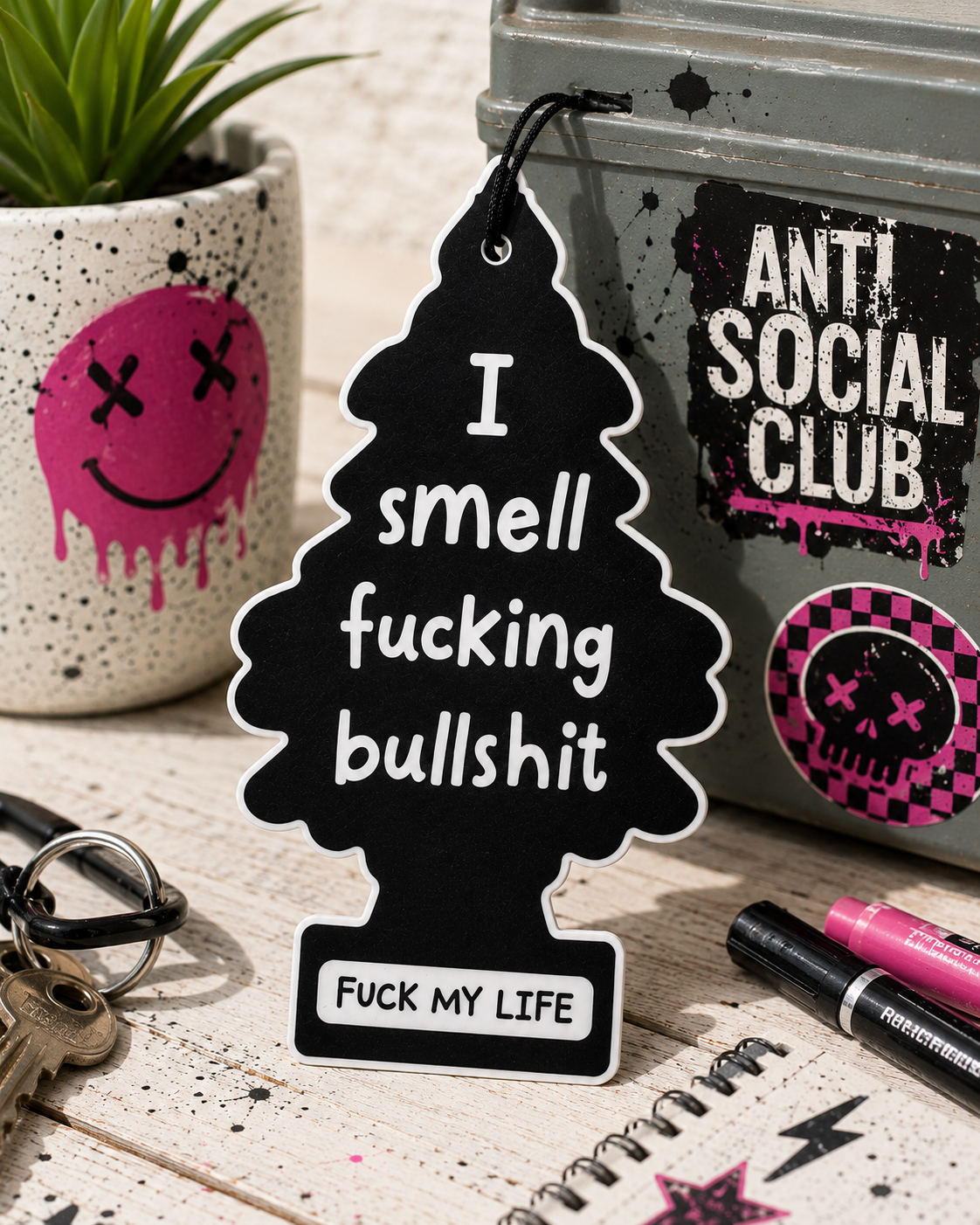 Sassy Vinyl Sticker | Waterproof  Air Freshener Decal for Car Laptop Water Bottle Notebook