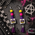 Pew Madafacka Unicorn Keychain – Funny Magical Beaded Charm with Savage Attitude