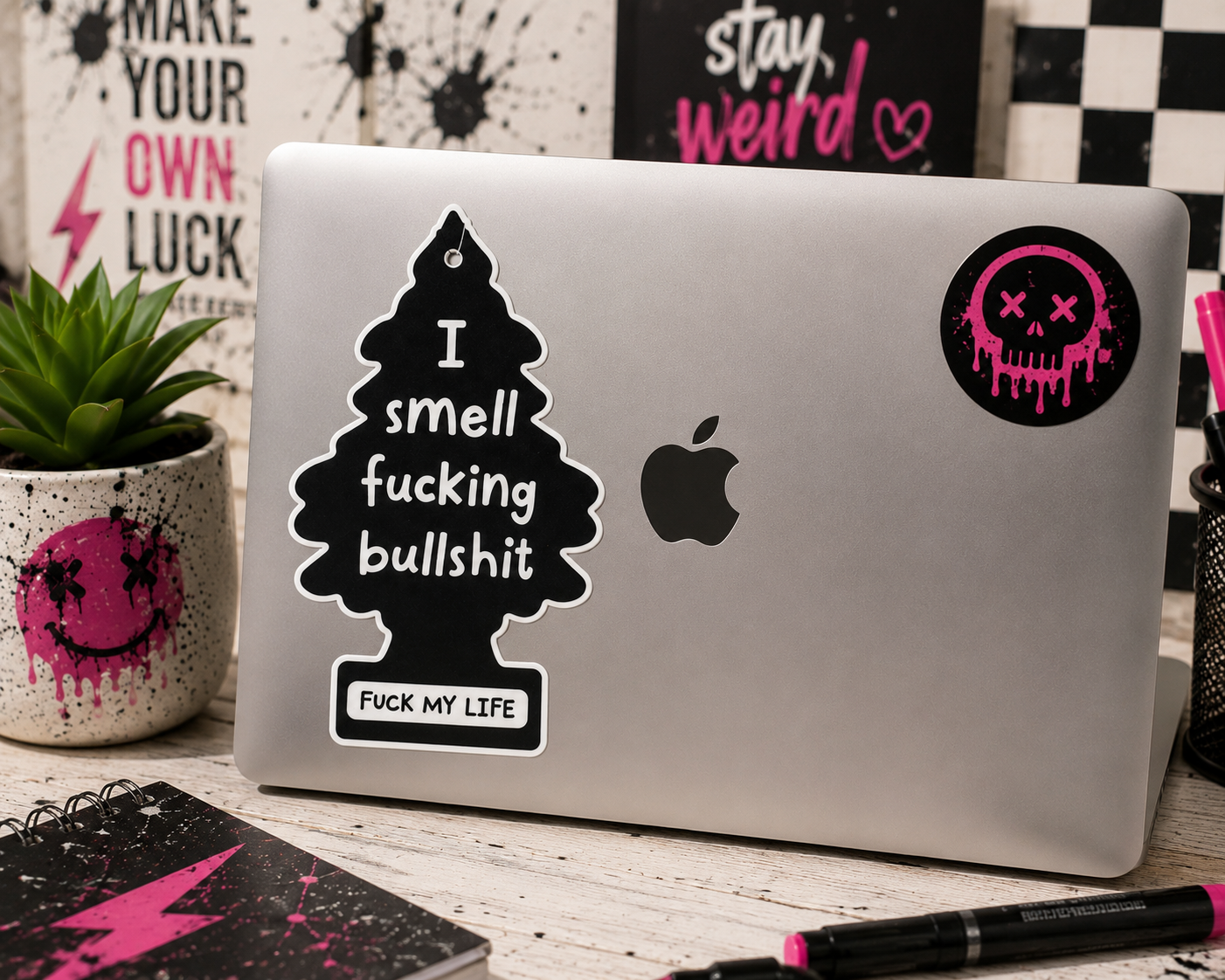 Sassy Vinyl Sticker | Waterproof  Air Freshener Decal for Car Laptop Water Bottle Notebook