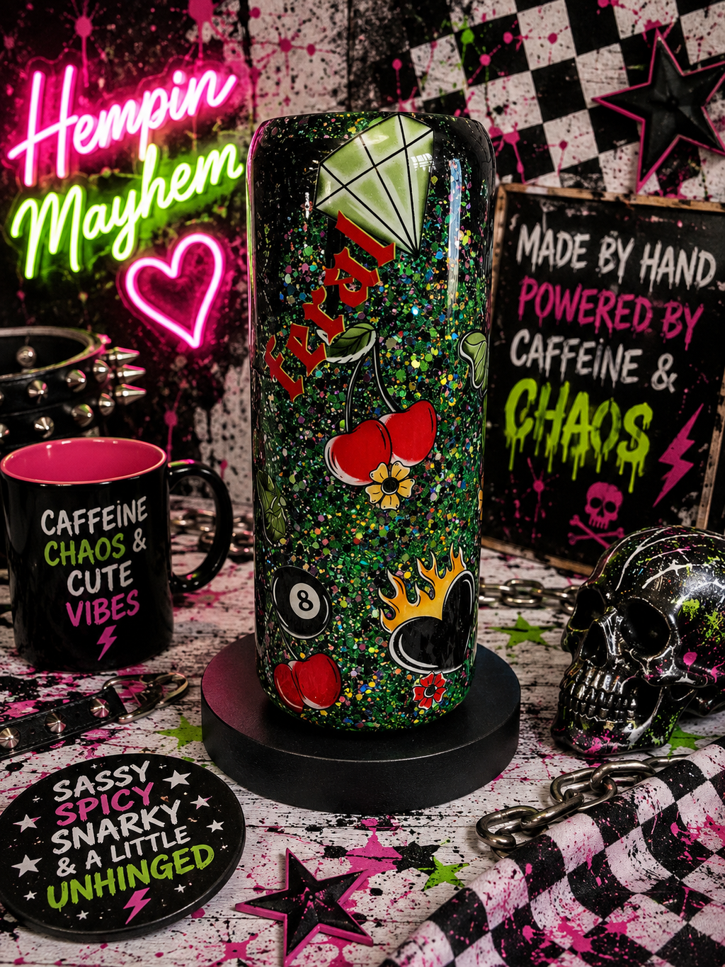 Kawaii Axolotl Tumbler: 20oz Stainless Steel Epoxy Cup