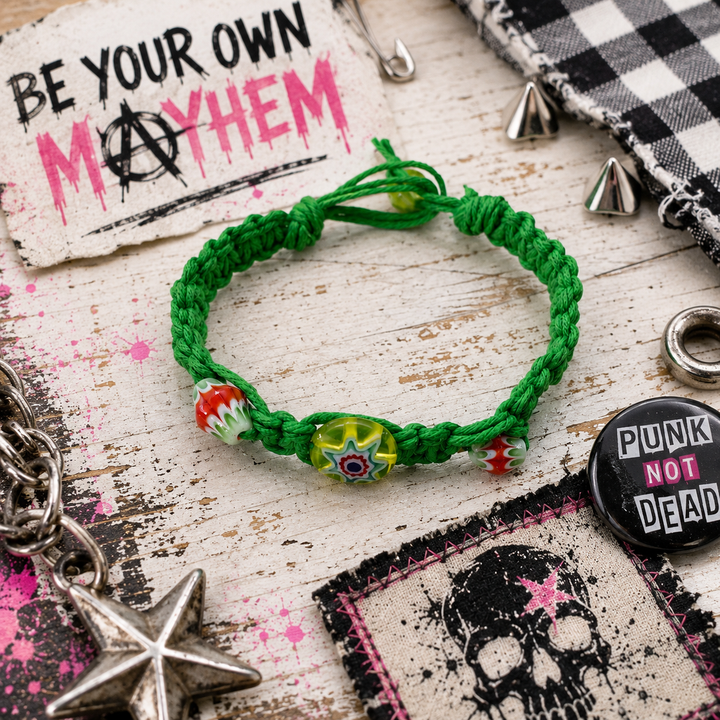 Unique Rosta Hemp Bracelet | Handmade Hemp Bracelet with Glass Beads | Boho Bracelet | Natural Hemp Jewelry | Unisex Gift