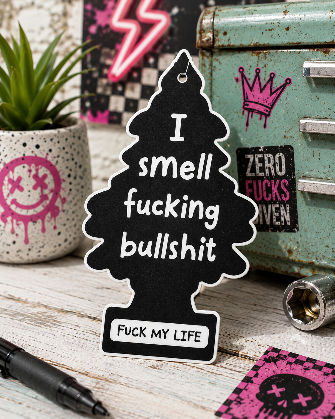 Sassy Vinyl Sticker | Waterproof  Air Freshener Decal for Car Laptop Water Bottle Notebook