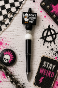 Don't Duck With Me Beaded Pen Snarky Office Desk Accessory