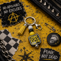 Don't F*ck With Me Beaded Keychain | Funny Sassy Keychain | Handmade Statement Bag Charm | Bold Gift for Badasses