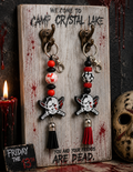 Slasher Inspired Beaded Keychain | Horror Movie Keychain | Halloween Bag Charm | Spooky Backpack Accessory | Horror Fan Gift