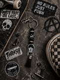 Black and White Spooky Keychain