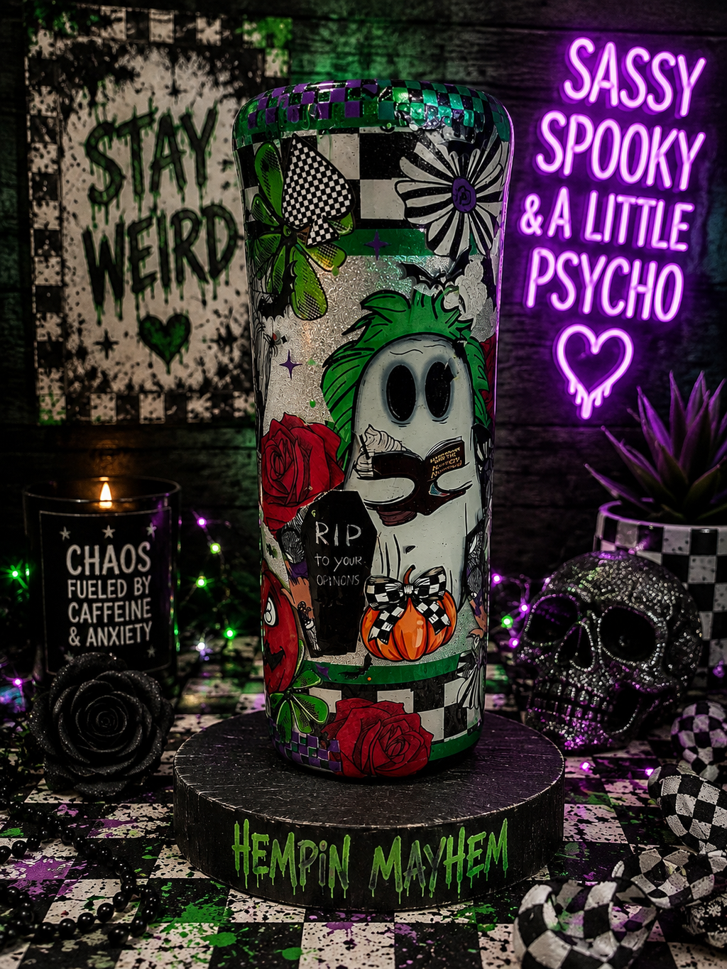 20oz Cute Ghost Epoxy Tumbler | Silver Glitter Halloween Tumbler | Spooky Cute Stainless Steel Cup | Ghost Lover Gift