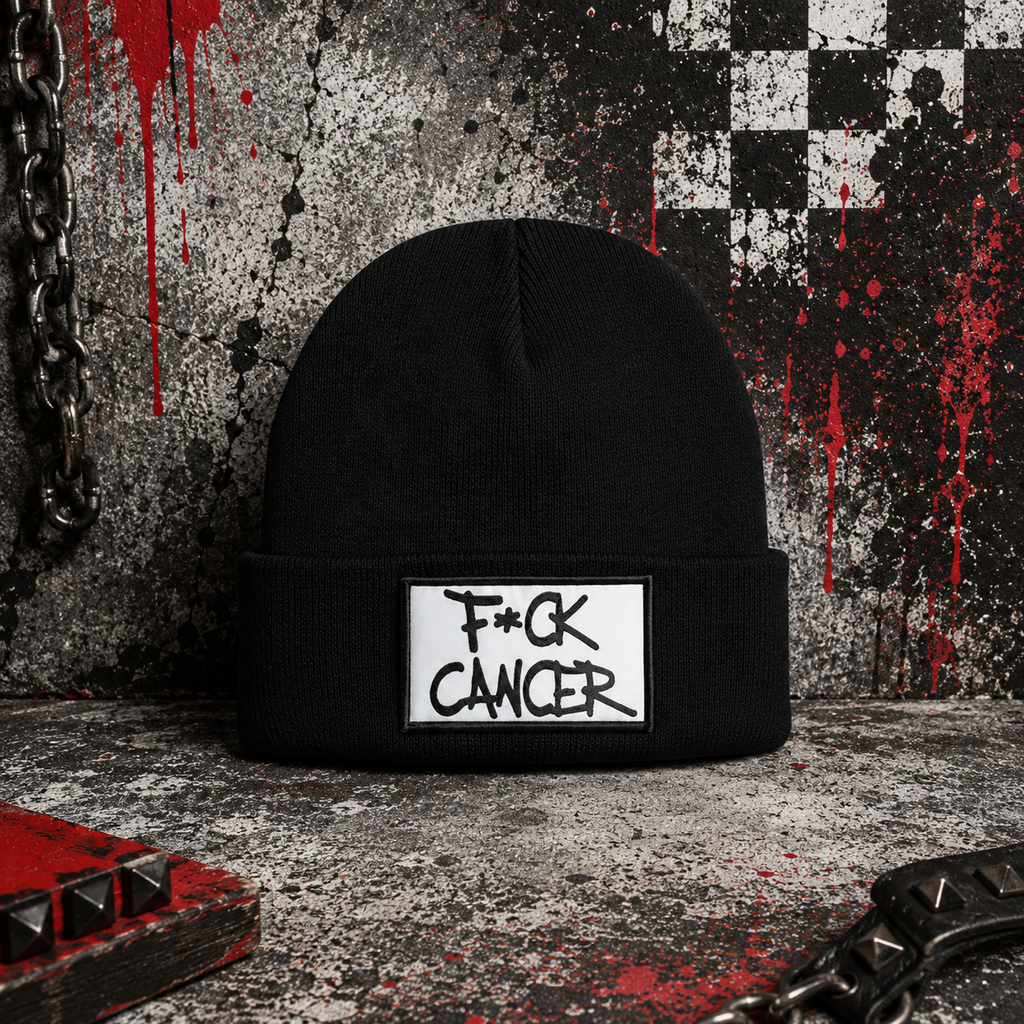 F*ck Cancer Knit Beanie, Cancer Awareness Survivor Support Hat