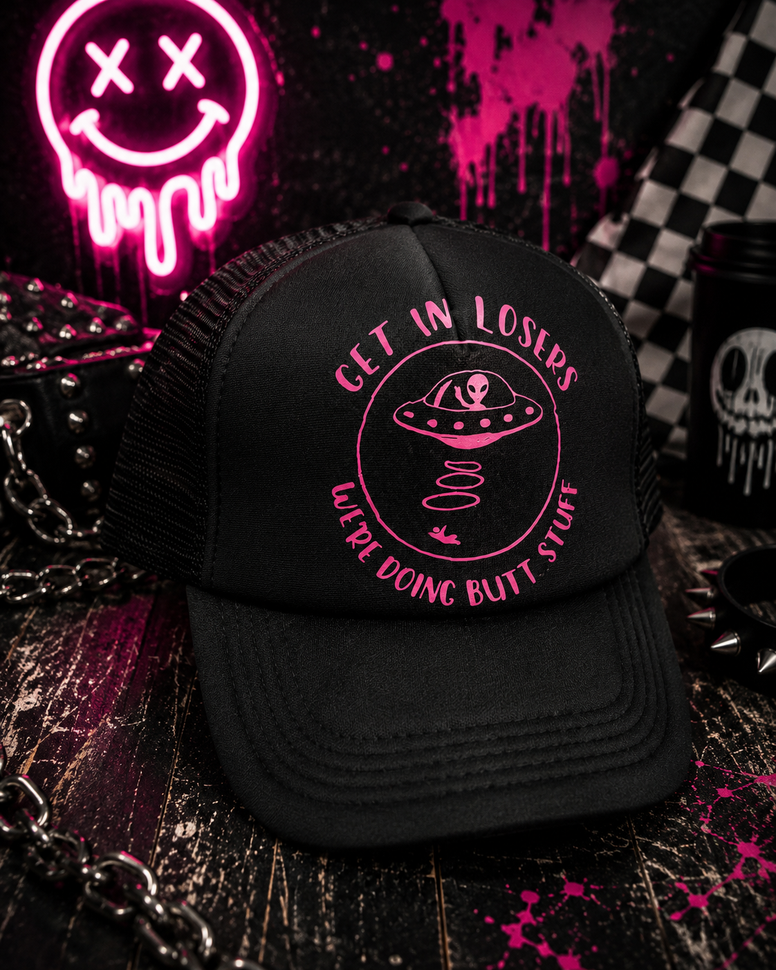 My Mistake, Your Gain! Funny Snapback Trucker Hats | Bachelorette & Bachelor Party Hats | Minor Imperfections Sale