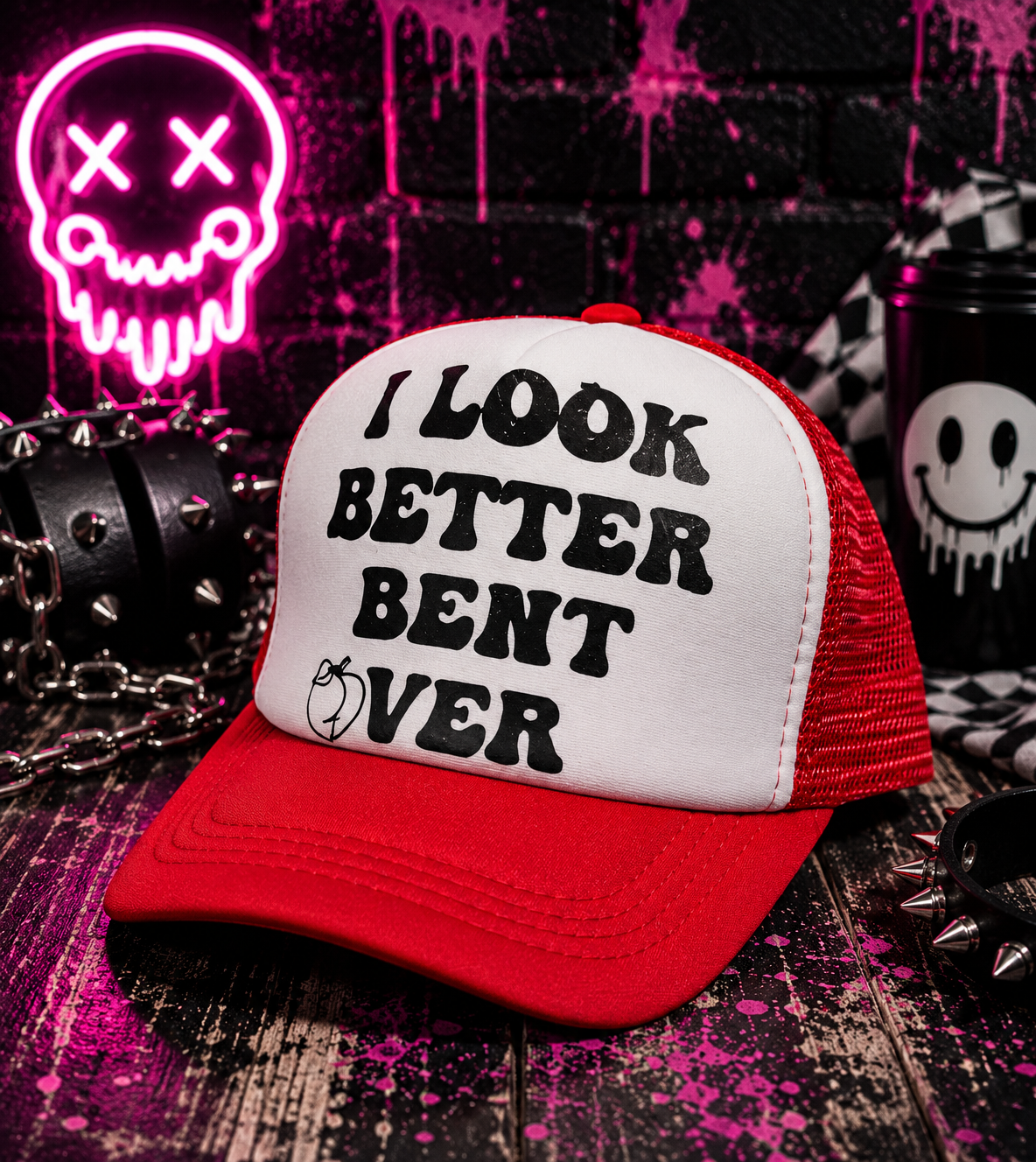 My Mistake, Your Gain! Funny Snapback Trucker Hats | Bachelorette & Bachelor Party Hats | Minor Imperfections Sale