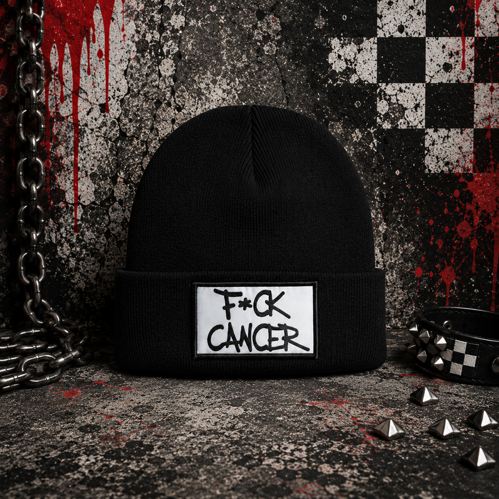 F*ck Cancer Knit Beanie, Cancer Awareness Survivor Support Hat