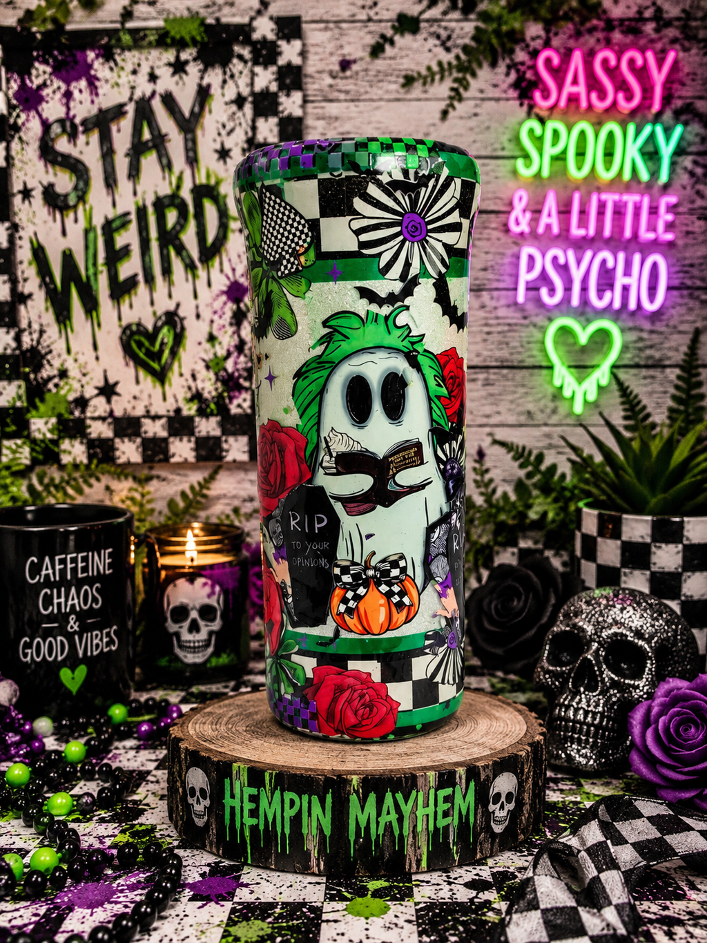 20oz Cute Ghost Epoxy Tumbler | Silver Glitter Halloween Tumbler | Spooky Cute Stainless Steel Cup | Ghost Lover Gift