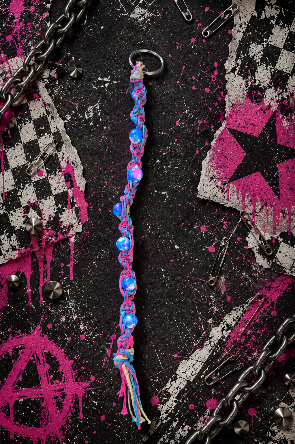 Keychain | Handmade Boho Key Fob | Colorful Wristlet Keychain | Festival Accessory | Gift for Her